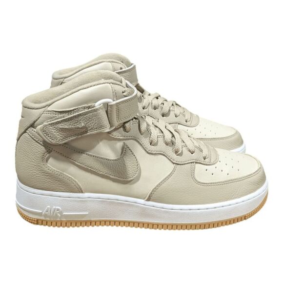 NIKE Air Force 1 Mid '07 LX 'Limestone' Sneakers Size 10.5 - Picture 2 of 9